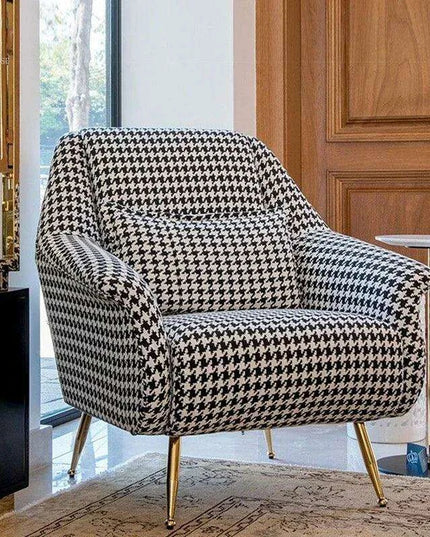 Scandinavian Luxe Upholstered Armchair for Stylish Home Interiors