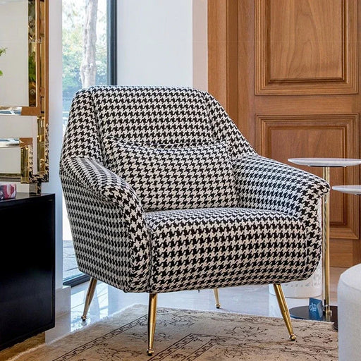 Luxurious Nordic Fabric Armchair for Elegant Home Decor