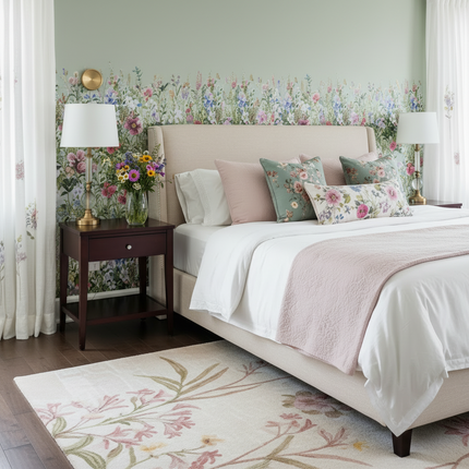 Shop1103553341 Floral Wall Stickers - Botanical Designs, Easy Applicat