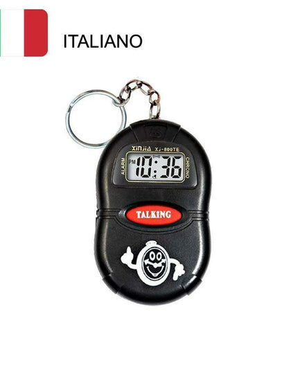 Smart Voice-Activated Talking Clock for Visually Impaired and Seniors - Clear Time Announcer with Multiple Alarm Options