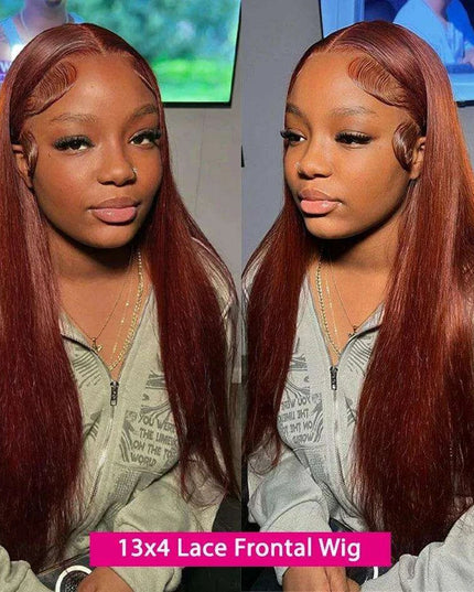 Confidence Boost Chestnut Brown 13x4 Lace Front Wig - Effortless Elegance and Style