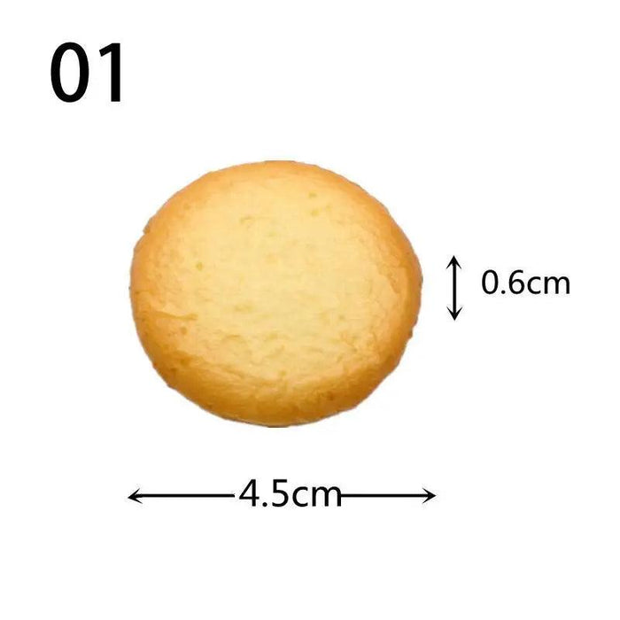 Lifelike Cookie Display Collection - 16 Realistic Replicas for Bakery Showcases and Photography