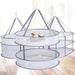 Honeycomb Windproof Portable Clothes Drying Rack with Smart Mesh Organizer