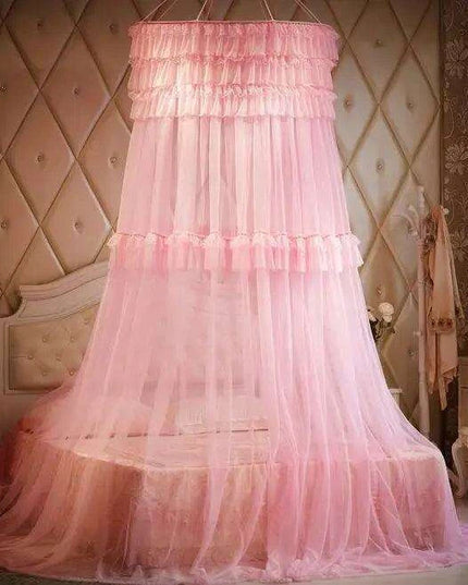 Whimsical Lace Dream Canopy for Queen and King Size Beds