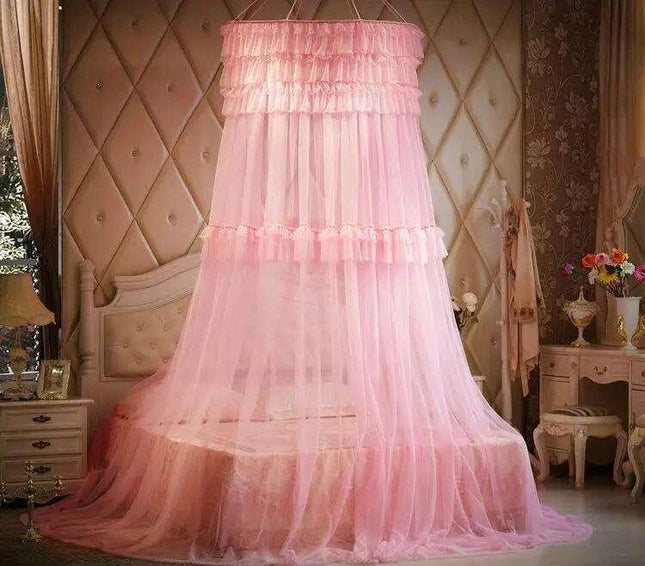 Whimsical Lace Dream Canopy for Queen and King Size Beds