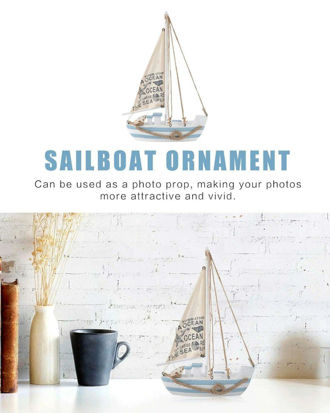 Opulent LED-Illuminated Nautical Sailboat Sculpture for Coastal Elegance