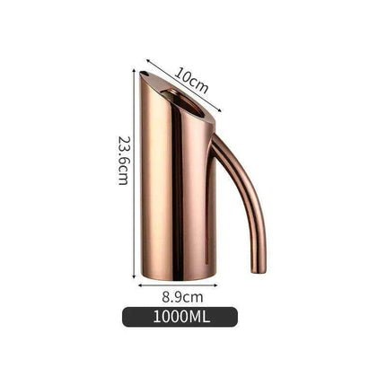 Luxurious Gold-Plated Stainless Steel Beverage Mixing Kettle