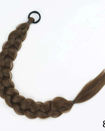 Chic Transformation: 24-Inch Long Twist Braid Ponytail Extensions for Effortless Elegance