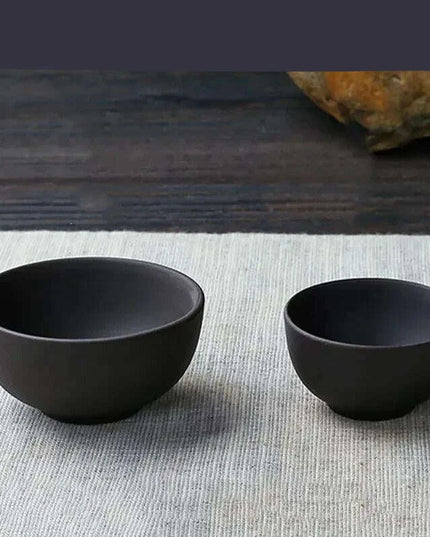 Exquisite Portable 8-Piece Handmade Yixing Purple Clay Teacup Set for Tea Lovers