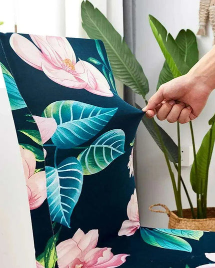 Chic Floral Stretch Dining Chair Covers for Elegant Settings