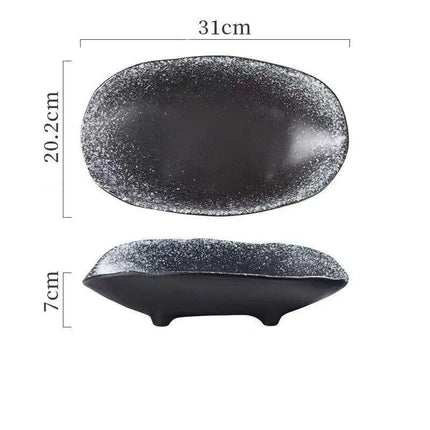 Chic High-Legged Ceramic Serving Bowl for Contemporary Dining Style