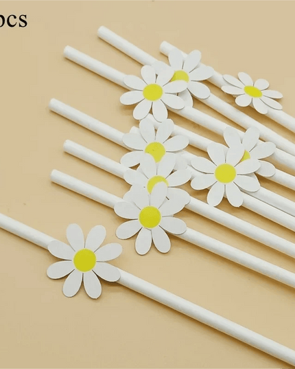 Daisy Dreams Celebration Decor Bundle with Banners, Straws, Stickers, and Labels for Unforgettable Events