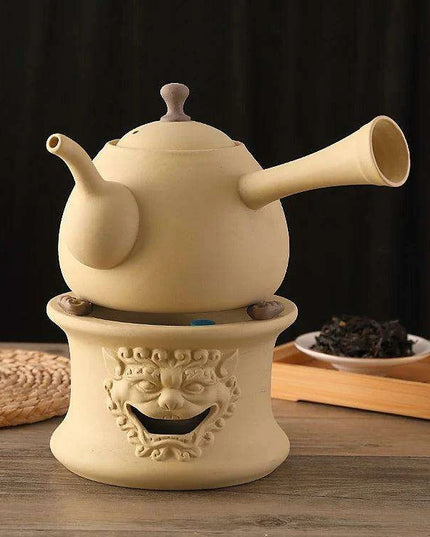 Artisan Clay Tea Set with Classic Kettle and Kung Fu Teapot for Elegant Brewing