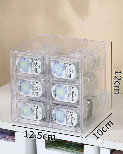 Versatile Acrylic Storage Box for Contact Lenses and Jewelry with Dust Protection