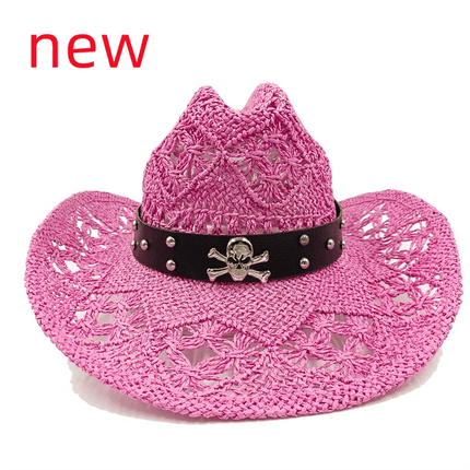 Vintage-Inspired Thick Straw Cowboy Hat