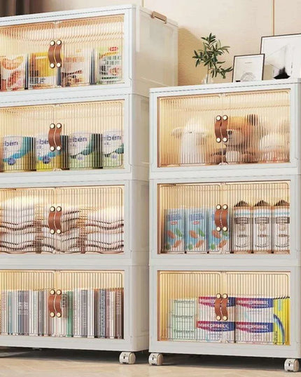 5-Piece Multi-Functional Stackable Storage Bin Set for Efficient Home Organization