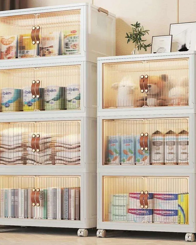 5-Piece Multi-Functional Stackable Storage Bin Set for Efficient Home Organization