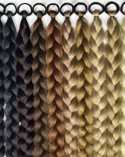 Chic Transformation: 24-Inch Long Twist Braid Ponytail Extensions for Effortless Elegance