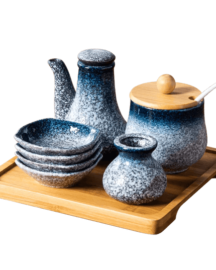 Exquisite Japanese Ceramic Spice Collection for Culinary Excellence