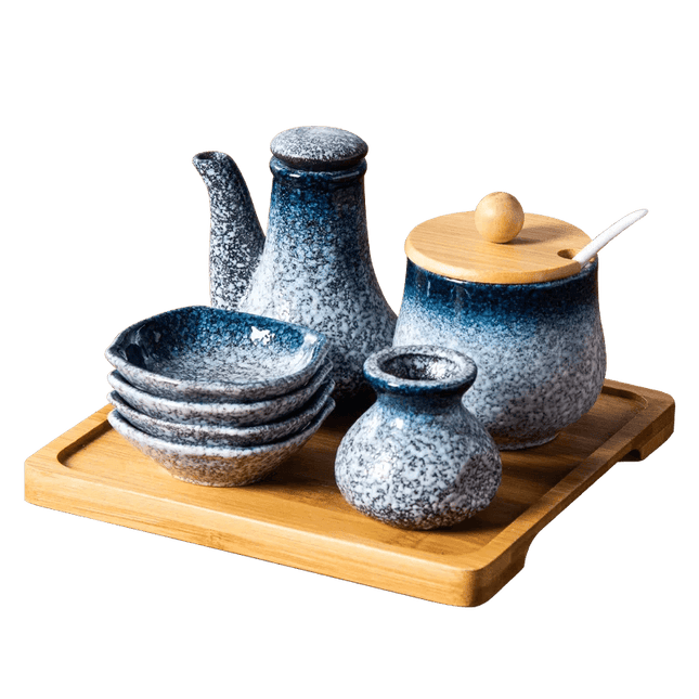 Exquisite Japanese Ceramic Spice Collection for Culinary Excellence
