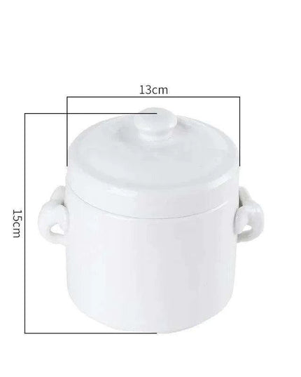 Innovative Double-Lid Ceramic Stew Pot for Flavorful Cooking and Easy Cleanup