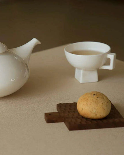 Regal Elegance: Medieval Red Bone China Tea Cup Collection