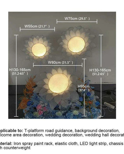 Radiant Sunflower Fairy Lights - Ideal for Weddings and Special Events