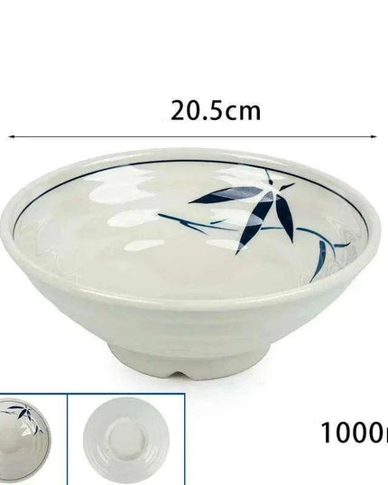 Chic Melamine Bowl for Ramen and Salad – Perfect for Home and Restaurant Use