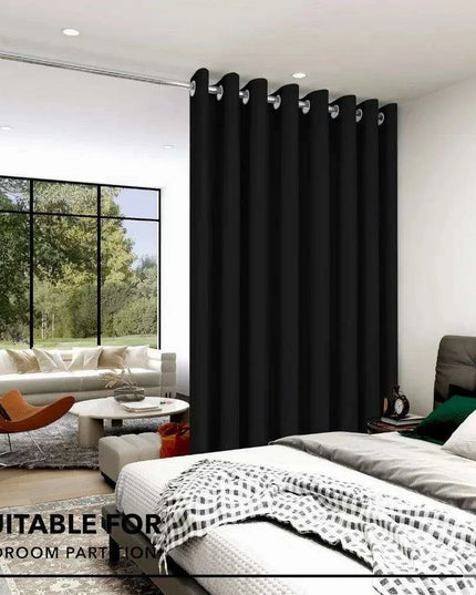 Elegant 15ft x 9ft Thermal Room Divider Curtain for Stylish Spaces