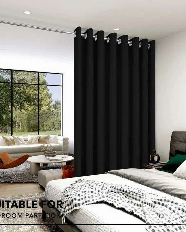 Elegant 15ft x 9ft Thermal Room Divider Curtain for Stylish Spaces