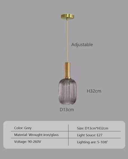 Scandinavian-Inspired Minimalist Glass LED Pendant Lights - Elegant Japanese Design for Home Interiors