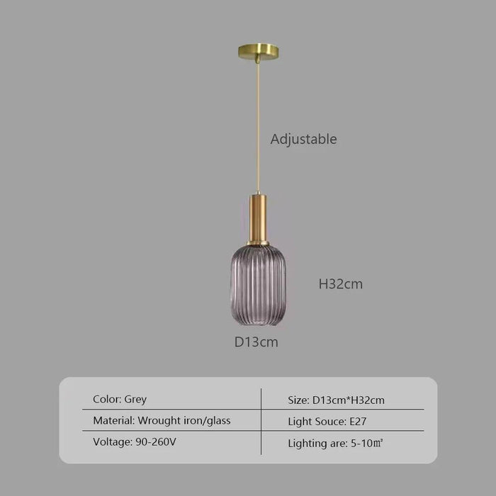Scandinavian-Inspired Minimalist Glass LED Pendant Lights - Elegant Japanese Design for Home Interiors
