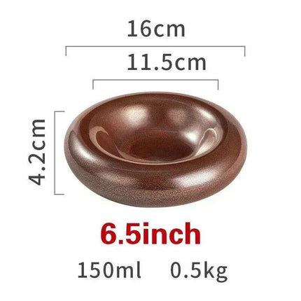 Artisan Japanese Ceramic Dinner Plates Set with Unique Artistic Patterns for Gourmet Dining