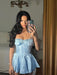 Enchanting Lace Jacquard Strapless Dress - Slim Fit Princess Charm for Special Celebrations