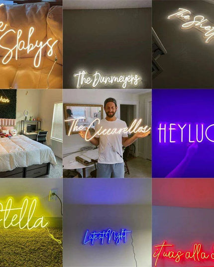 Personalized Waterproof LED Neon Name Sign - Stylish Wall Art for Any Space