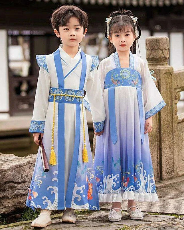 Heritage Unisex Hanfu Robe – Classic Chinese Scholar Kimono for All Ages