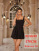 Elegant White Cotton Backless Dress with Oversized Bow - Effortless Sophistication for Any Occasion