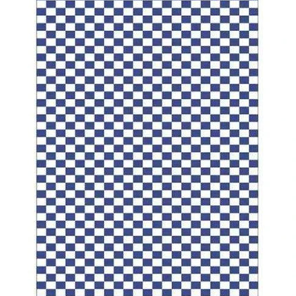 Elegant Green Checkerboard Area Rug for Sophisticated Home Interiors