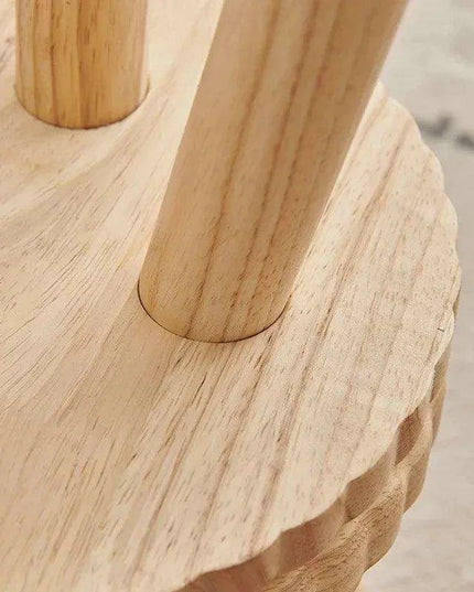 Stylish Solid Wood Children's Cookie Bench - Versatile Low Stool for Home and Play Areas