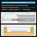 24" Premium Galvanized Steel Push-to-Open Drawer Slides - Heavy-Duty Pair for Cabinetry