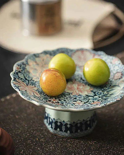 Ru Kiln Celadon Dim Sum Serving Dish - A Chic Addition for Desserts and Snacks