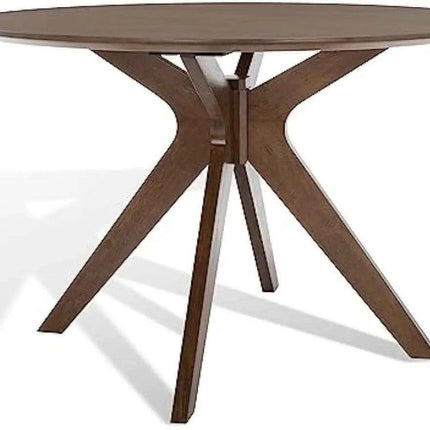 Chic Walnut Round Dining Table from SAFAVIEH Home Couture Collection