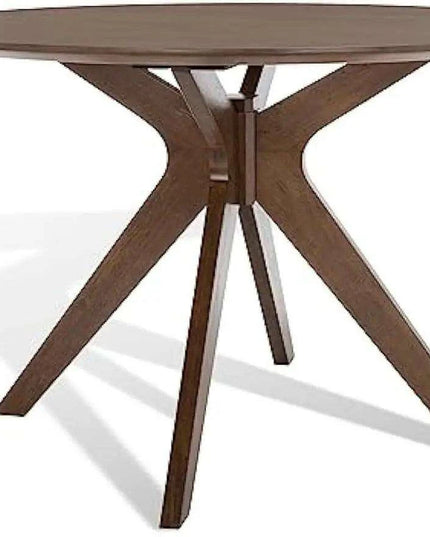 Chic Walnut Round Dining Table from SAFAVIEH Home Couture Collection