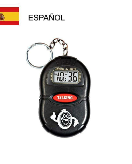 Smart Voice-Activated Talking Clock for Visually Impaired and Seniors - Clear Time Announcer with Multiple Alarm Options