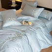 Blue / Eu Double / Flat Sheet Set