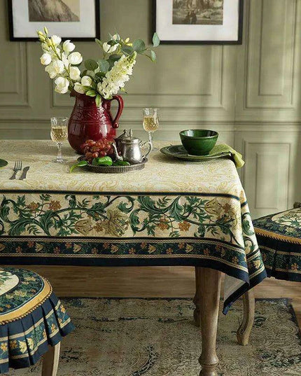 Elegant Vintage-Inspired Waterproof Tablecloth for Stylish Dining Experiences