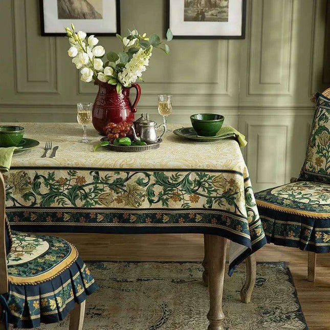 Elegant Vintage-Inspired Waterproof Tablecloth for Stylish Dining Experiences