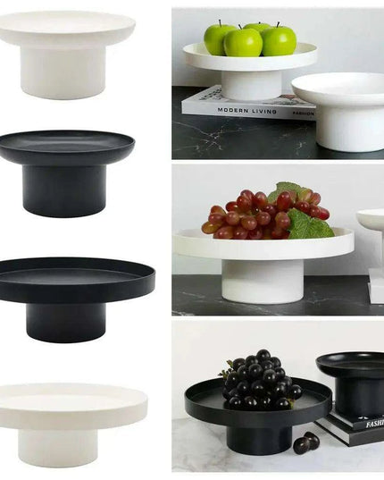 Nordic Elegance Round ABS Tray for Desserts and Home Styling