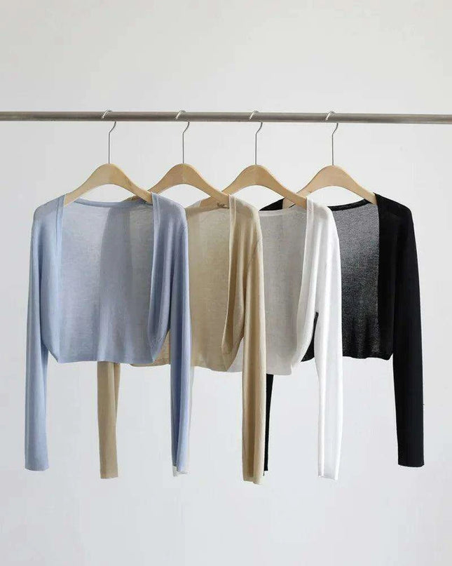 Elegant Women's Lightweight Sweetheart Cardigan for Spring/Summer Style