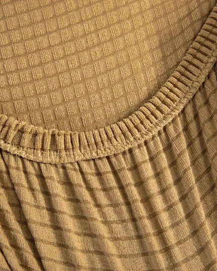 Elegant 3D Quilted Waterproof Chair Protector - Stretchable Spandex/Polyester Cover for Stylish Living and Special Occasions